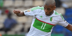 ياسين براهيمي هداف منتخب الجزائري
