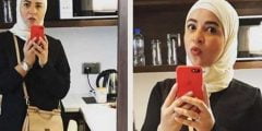 هل اعتزلت إيمي سمير غانم وارتدت الحجاب؟ حقيقة الصور المتداولة من الحرم المكي