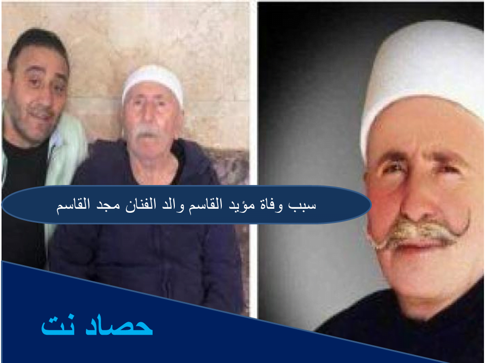 سبب وفاة مؤيد القاسم والد الفنان مجد القاسم