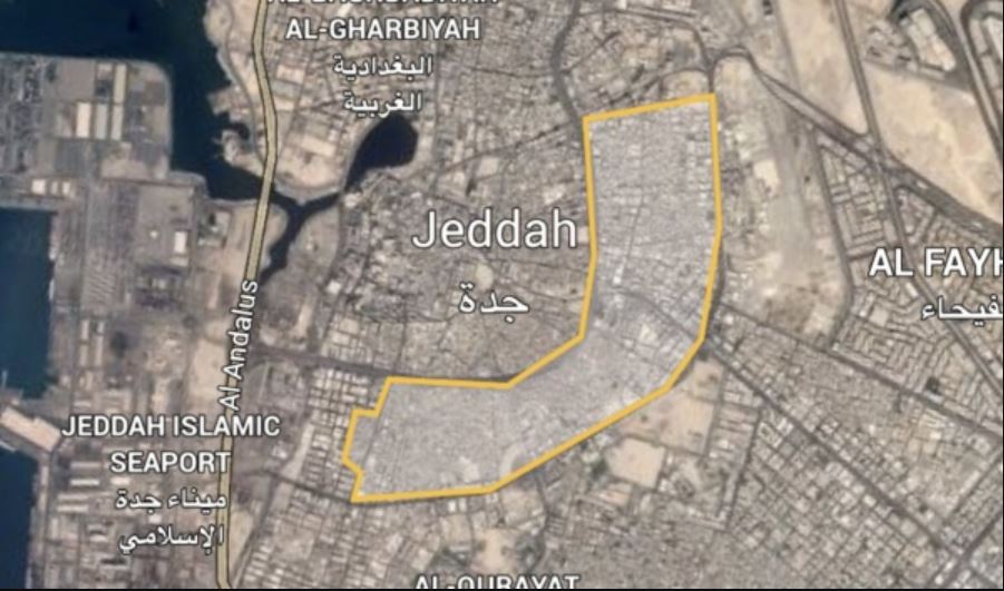 امانة جدة خريطة الازالة الذكية للاحياء العشوائية 1443