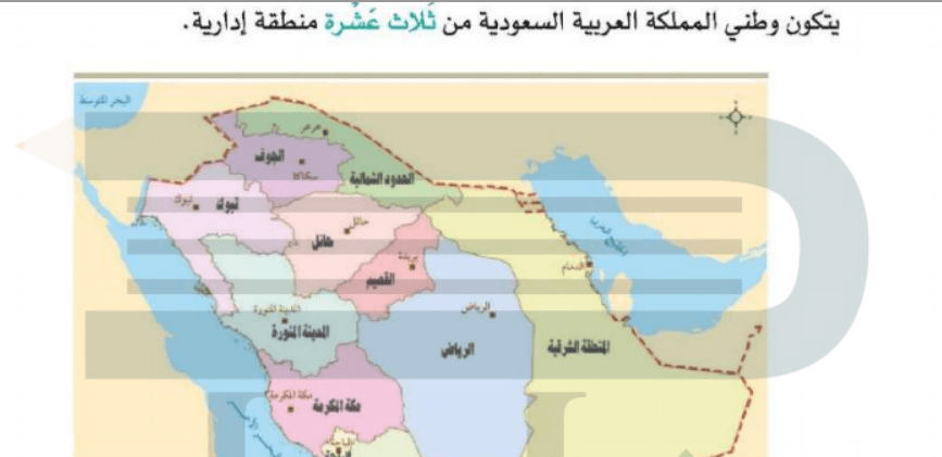 يتكون وطني المملكة العربية السعودية من