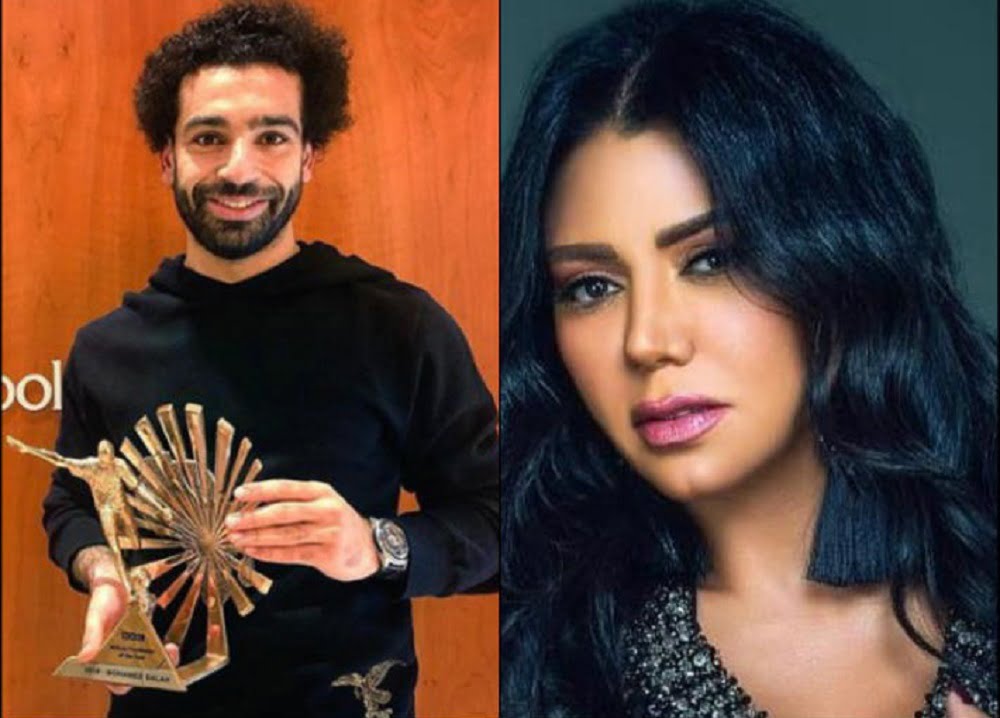 صور رانيا يوسف بجانب تمثال محمد صلاح بمتحف فى لندن