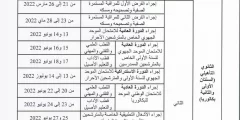 تاريخ اجتياز الامتحان الوطني البكالوريا 2022