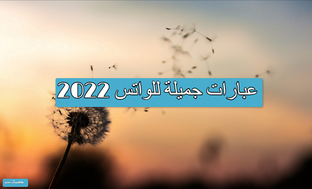 عبارات جميلة للواتس 2022