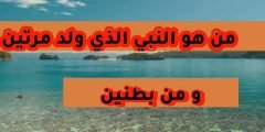 من هو النبي الذى ولد مرتين وخرج من بطنين ؟
