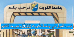 نسب القبول في جامعة الكويت 2022 وشروط التقديم