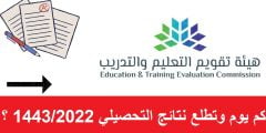 كم يوم وتطلع نتائج التحصيلي 1443/2022 ؟
