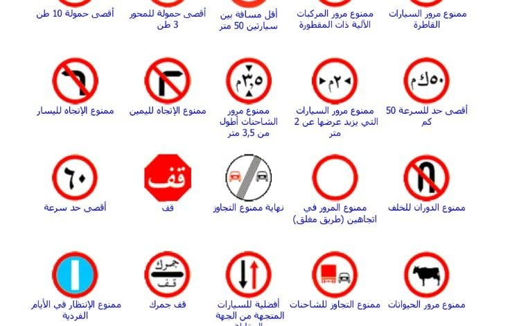 امتحان نظري سواقة الاردن 2022 اسئلة الاختبار